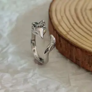 Fox Open Ring Thai Silver Style