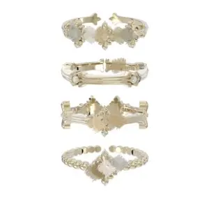 Iris Flower Jewelry Ring Set