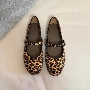 Leopard Print Ballet Flat Loafers