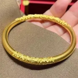 Sand Gold Plain Band Ring