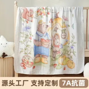 Six-Layer Gauze Baby Bath Blanket