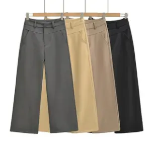Straight-Leg Suit Casual Pants for Women